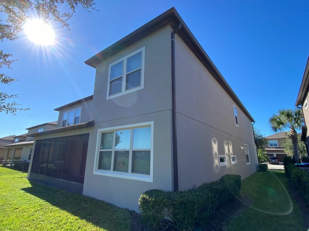 Exterior painting — Single-family home