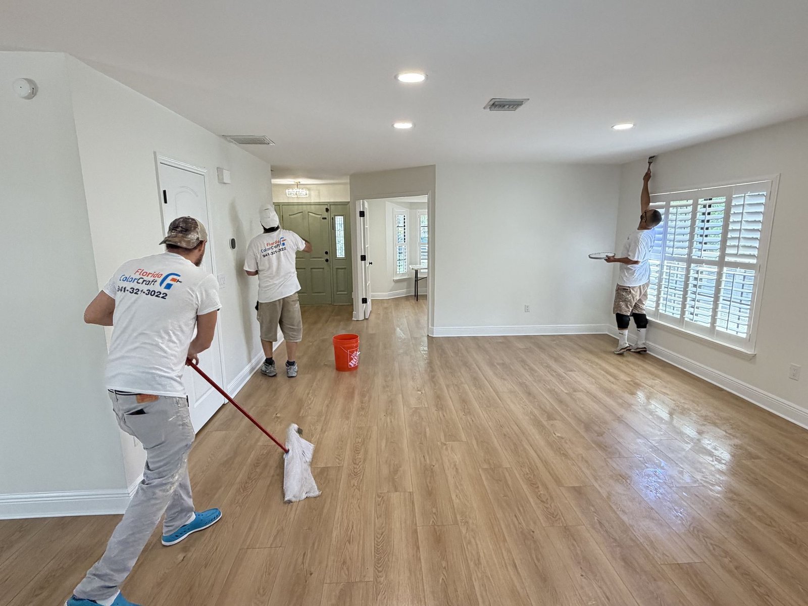 Florida ColorCraft painters working on an interior